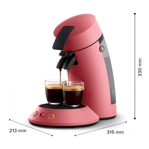 Machine à café à dosettes SENSEO Original Plus Rouge Tendre CSA210/35