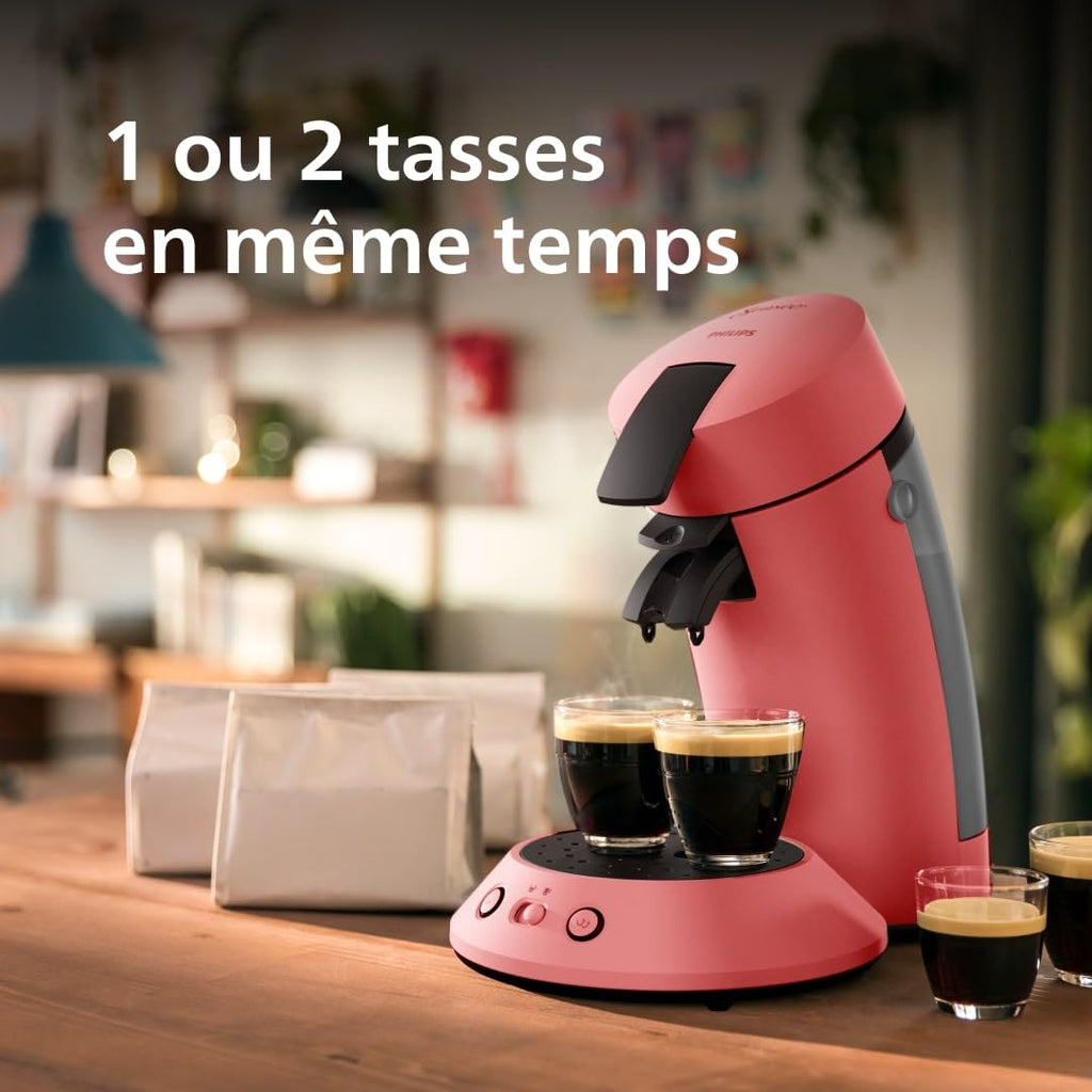 Machine à café à dosettes SENSEO Original Plus Rouge Tendre CSA210/35