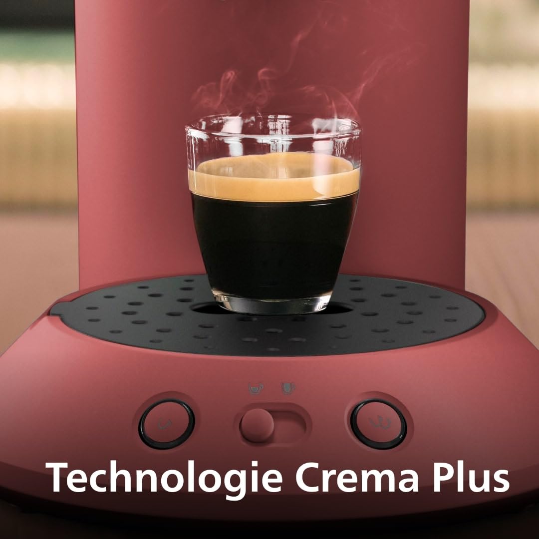 Machine à café à dosettes SENSEO Original Plus Rouge Tendre CSA210/35