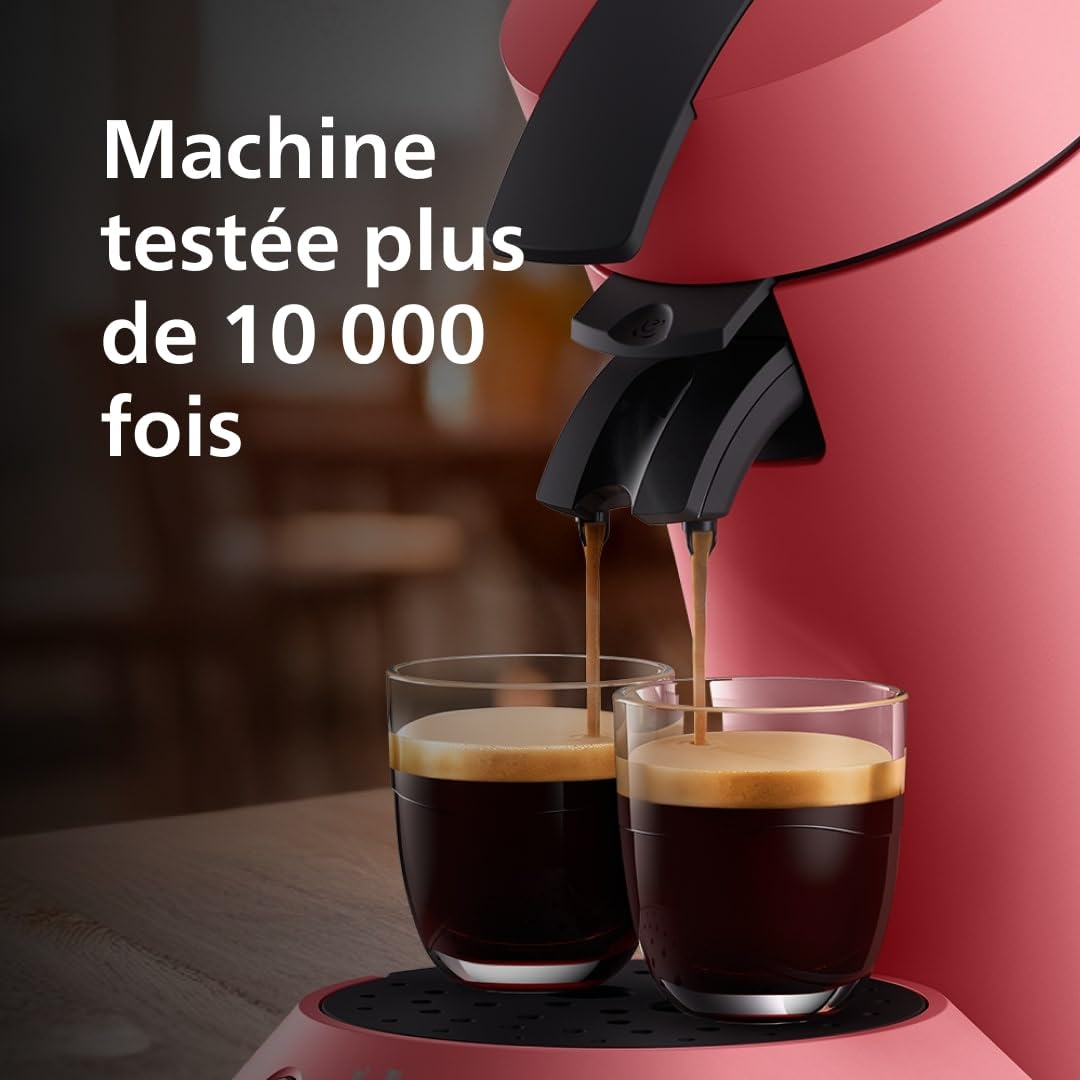 Machine à café à dosettes SENSEO Original Plus Rouge Tendre CSA210/35