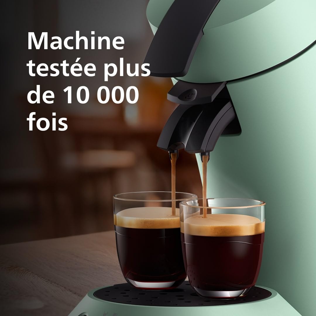 Machine à café à dosettes SENSEO Original Plus Vert Désert CSA210/80
