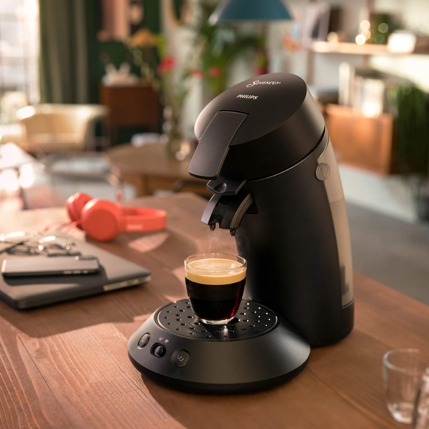 Cafetière à dosette SENSEO Original Plus Noir Intense CSA210/61