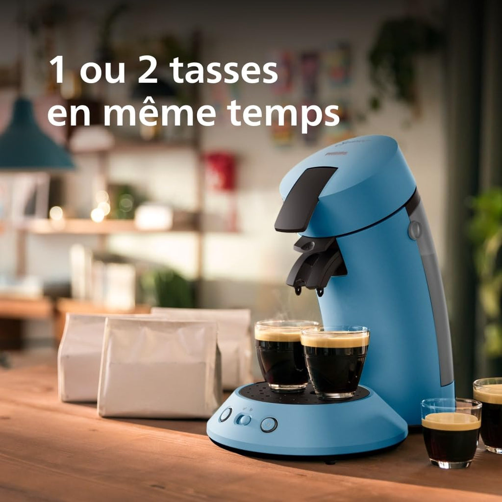 Machine à café à dosettes SENSEO Original Plus Bleu Paon CSA210/00