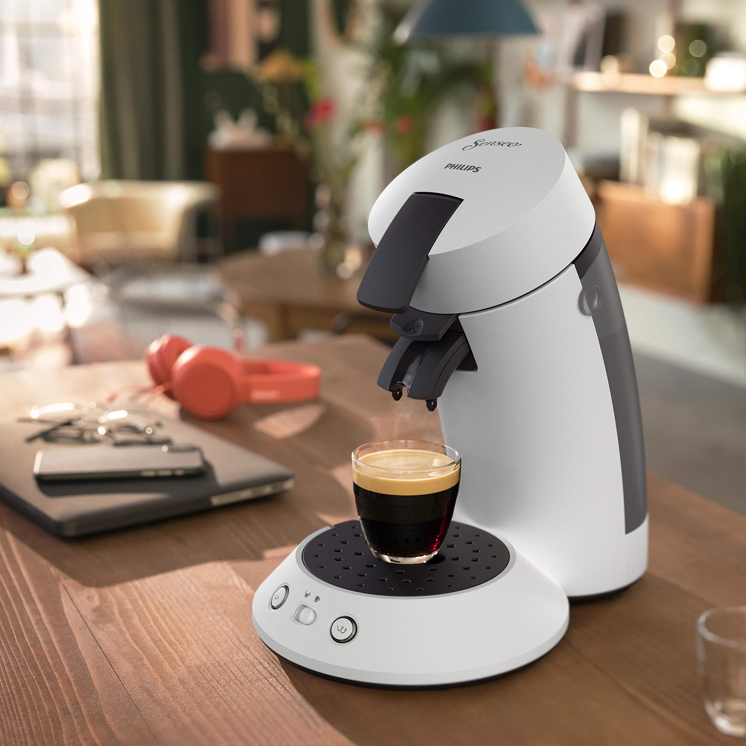 Machine à café à dosettes SENSEO Original Plus Blanche CSA210/11